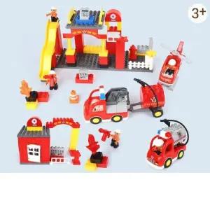 [브레인숲] 확장가능 역활창의블록놀이-병원 소방서 경 찰서 Full세트  교구