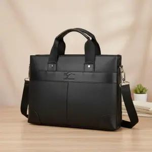 [옷자락]남성용 사무용 가죽 노트북 크로스백