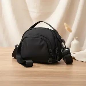 [옷자락]남성용 폴리에스터 방수 미니 크로스백 반원형