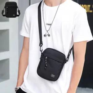 [옷자락]남자 미니멀 데일리 옥스포드 생활방수 크로스백