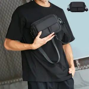 [옷자락]남자 투포켓 생활방수 데일리 옥스포드 크로스백