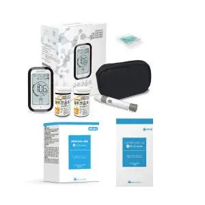 글루코옵트 혈당시험지 100개 + 혈당측정기 + 알콜솜100개 + 채혈침110개