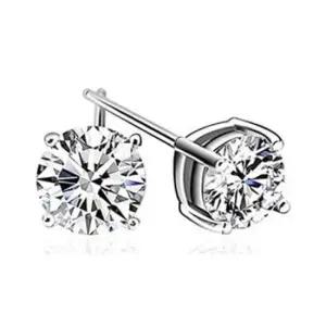 별 네발 큐빅 데일리 실버 미니