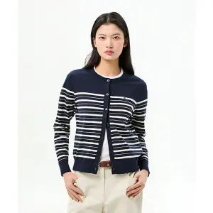 TOMMY HILFIGER 코튼 저지 크루넥 가디건 (T22G0KCD001WT20A6) T22G0KCD001WT20A6 136863