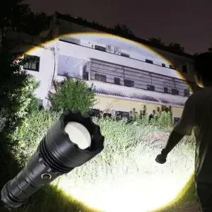 후레쉬 밝기 LED 줌 랜턴 충전 손전등