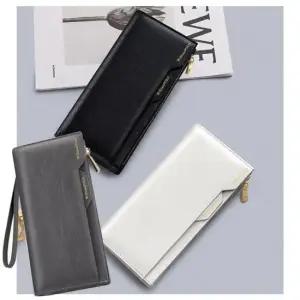 여성지갑 WILLIAMPOLO 오일 왁스 소가죽 여성 장지갑