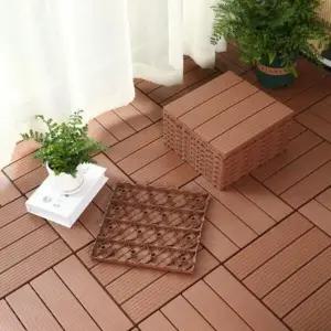 /아도라하우스 셀프 미끄럼방지 베란다매트 타일 9장 1세트