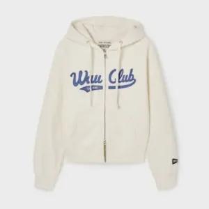 [백화점 정품] 후아유 여성 패치 크롭 후드 집업 (WHMZG1111F)