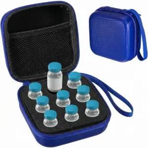 타이니유 9 슬롯 인슐린 펩타이드 냉장고 휴대용 케이스 바이알 홀더 보관 보호 가방 표준 10ml 쿨러 여행