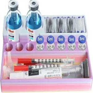 냉장고/펩타이드 여행 케이스용 던박스 인슐린 및 - 주사기 보관 공간이 있는 3ml 바이알 홀더 3D 프린팅