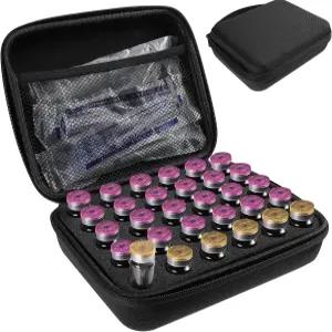 인슐린 바이알 냉장고 홀더 30 슬롯 펩타이드 보관 케이스 메쉬 백 정리 보호 가방 표준 10ml U-100