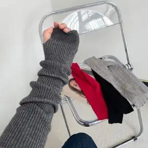 여자암워머 골지 니트 여성 심플 암 핸드 워머 겨울 방한 따뜻한