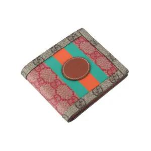 [명품]  671652 GG 수프림 인터로킹 멀티컬러 남성반지갑 백화점영수증 36453