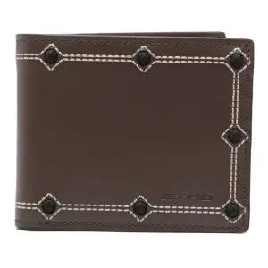 스터드 자수 가죽 반지갑 MP2D0001AR483 M0019