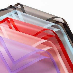 단색 매트 반투명 방수 꽃 포장지 선물 장미 포장 스트 꽃다발 재료 4 개/팩