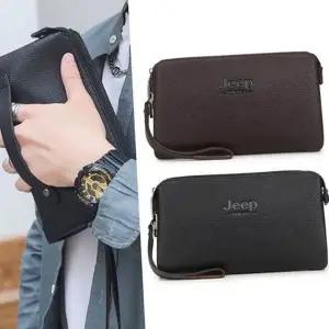 [골드스마일]남성 가죽 스트랩 손가방 백 지갑 파우치 클러치 인조 남성미니백