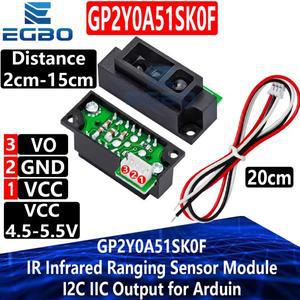 GP2Y0A51SK0F IR 적외선 범위 센서 모듈 Arduin 용 2-15cm 거리 측정 고정밀 5V I2C IIC 출력