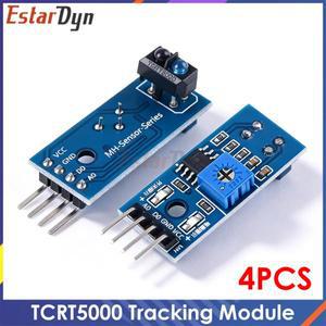 4PCS TCRT5000 적외선 반사 센서 IR 집열판전 스위치 Arduino 다이오드 3극 보드 3.3v용 배리어 라인 트랙