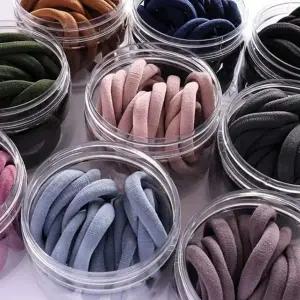 [콩심팥심]머리 고무줄 헤어 여자 남자 예쁜 머리끈 짱짱한 무매