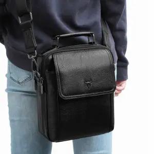 앞포켓 소가죽 스트랩 크로스백 가방생일선물 맨스백 출퇴근가방 가죽가방 남자크로스백