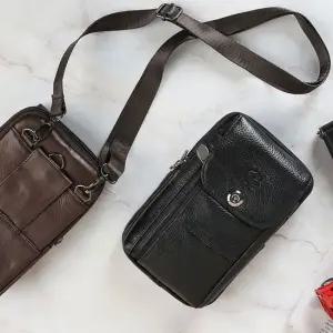 가죽 핸드폰가방 여행용크로스백 여행용보조가방 남자크로스백 여자크로스백 여성슬링백