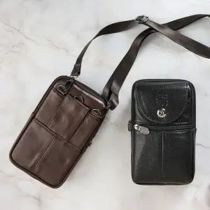 소가죽 핸드폰가방 여행용크로스백 여행용보조가방 남자크로스백 여자크로스백