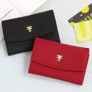 합성 카드 여성 버클 선물용 휴대용 지갑 피혁 학생 데일리지갑