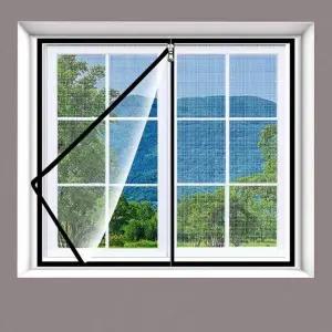 [오너클랜]방충망 120x150cm 창문형 지퍼 모기장 설치형