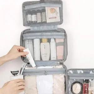 휴대용 수납형 정리 파우치 화장품 메쉬 매쉬 폴리에스터파우치