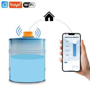 Moray ME201W 스마트라이프 TUYA 앱 탱크 레벨 감지 스마트폰 경보 시스템 컨트롤러, 오일 디젤 수위 센서