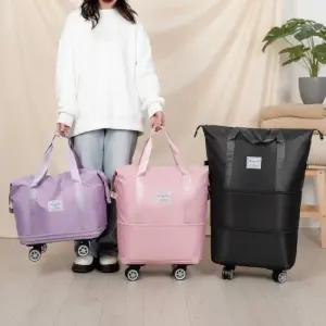 [옷자락]남녀공용 여행용 다목적 휠 보스턴백