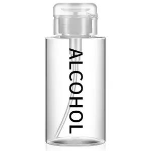 레이히트 1개 10온스 알코올 펌프 디스펜서 병 푸시 다운 액체 빈 펌핑 리필 가능한 화장품 용기 개인 살롱