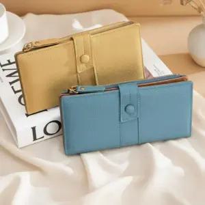 [옷자락]여성용 사계절 가죽 미니 장지갑