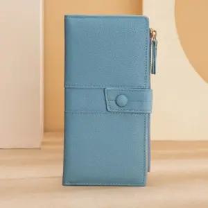 [옷자락]여성 사계절 모던 실용 가죽 긴 지갑