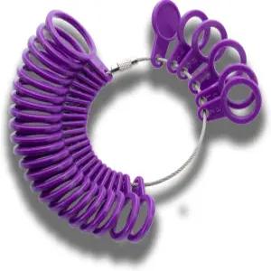 AnuClub 링 사이즈 세트 핑거 측정 도구 주얼리 반지 1-13 하프 포함