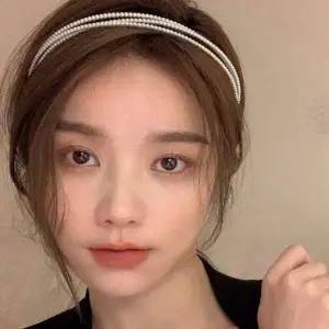 패션 여성 헤어밴드 머리띠 진주 데일리 세줄 여성머리띠