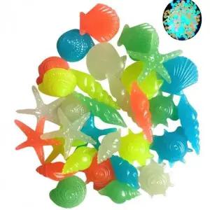 [콩심팥심]야광 조개 50개 어항 수족관 장식 정원 원예 소품