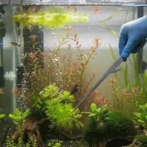 [콩심팥심]어항 수초 핀셋 48cm 곡선형 수조 청소 집게