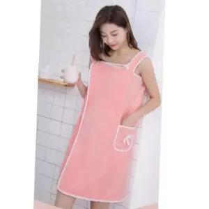 [SBD] 극세사 타올 입는 원피스 포켓 고정력 물흡수 1P