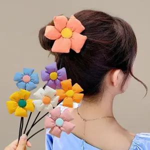 [셀러에이드]WL 와이어 플라워 헤어끈 1개(색상 택1)