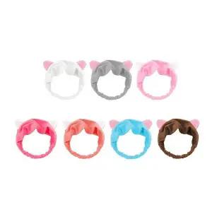 [셀러에이드]큐트 고양이 세안 밴드 밴드 세수 머리띠 세안용품 망