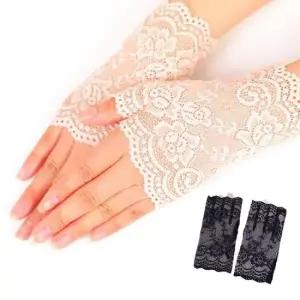 여성운전반장갑 레이스 망사 패션 반장갑 다용도 여름 운전 손목 토시