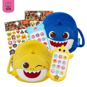 [단독상품] 아기상어 베스트 큐티 크로스+스마트폰+이모지스티커2 세트