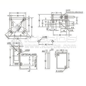 호환 적외선 광전 스위치 센서  E3JK-DS30M1/DS100M1/DS200M1  5개 와이어 24V 정상 개방
