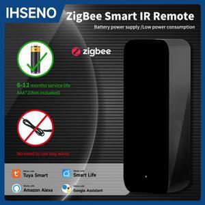 Tuya ZigBee 스마트 IR 리모컨, TV/AC용 범용 적외선 컨트롤러, 배터리로 작동, 허브와 호환, 라이프