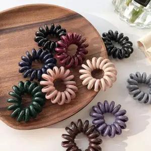 [셀러에이드]여성 전화선 곱창머리끈 10개 데일리 헤어 고무줄 끈 여자곱창밴드