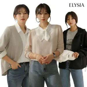 [엘리시아] SS신상/빅사이즈여성의류/나들이룩/하객룩/오피스룩 ! 30%+5% 루즈핏/라운드티셔츠/팬츠/청바지/셔츠/슬랙스/티셔츠/ 자체제작 당일출고