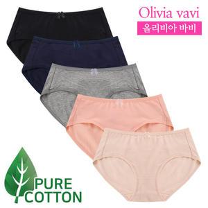 여성 팬티/면팬티/빅사이즈~6XL(120) 순면 면스판 밤부 모달 인견 햄 여자 위생 삼각 누디