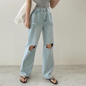 [시크릿라벨] 디스트로이와이드데님팬츠