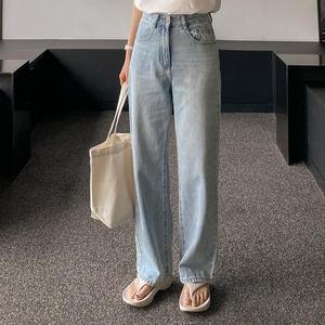 [시크릿라벨] [연청/똥배쏙] 일자핏 데님 팬츠